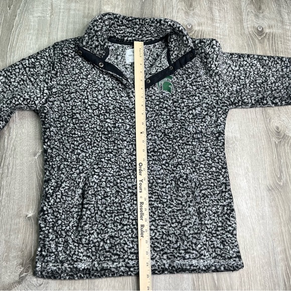 Michigan State Spartans Sherpa 1/4 zip Sweater - Picture 7 of 11